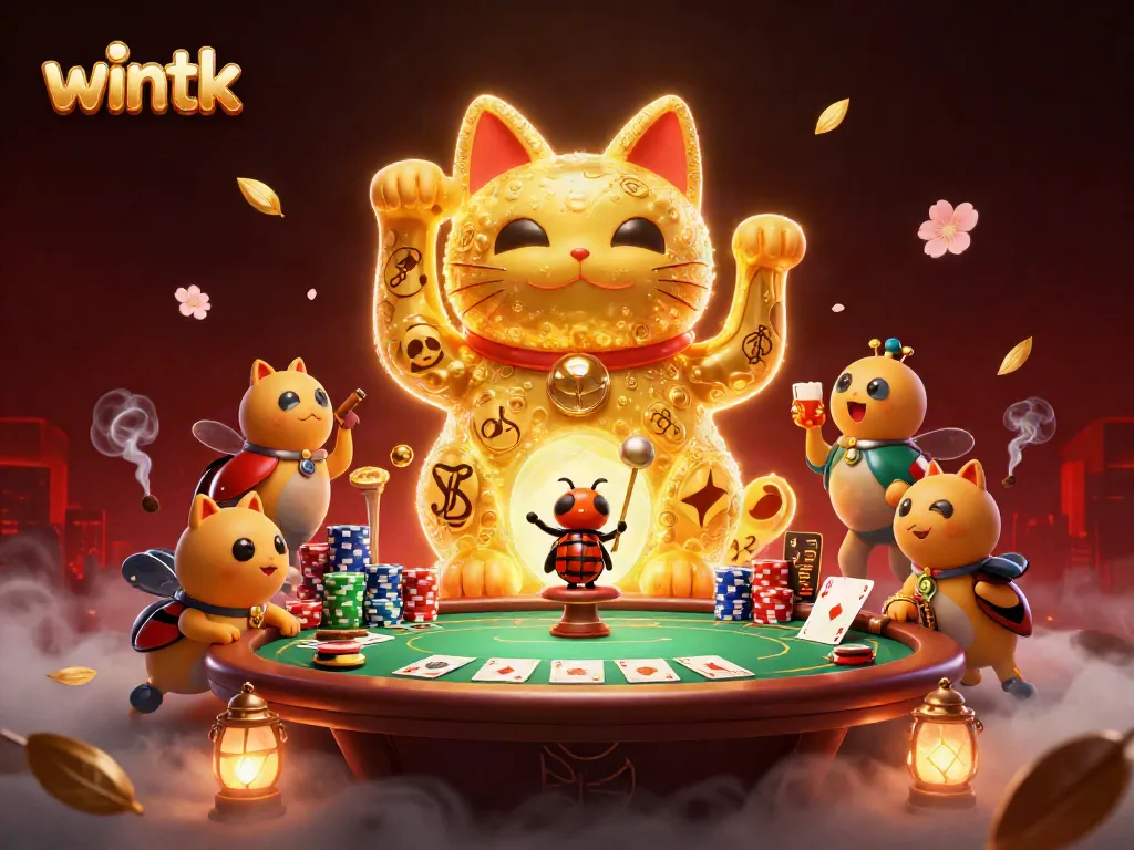 Experience vibrant casino magic with wintk, as playful fireflies transform into symbols of luck.